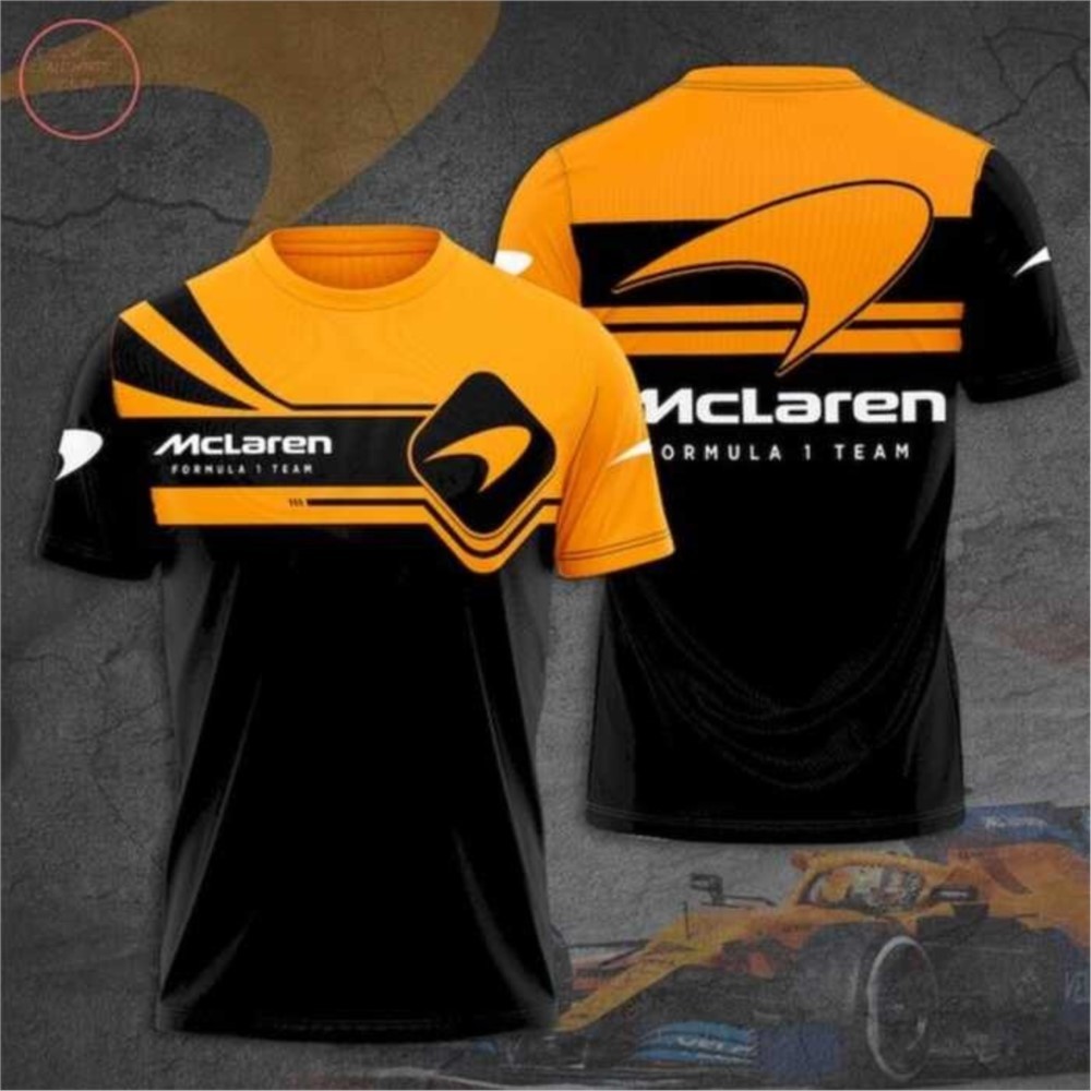 Áo Thun Cổ Thuyền Hình 3D McLaren Formula 1 - Size Lớn
