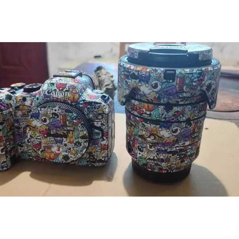 Con lừa đi bộ Thích hợp cho Canon R8 Phim canon R8 Camera Phim bảo vệ toàn diện Thân Nhãn dán trọn g