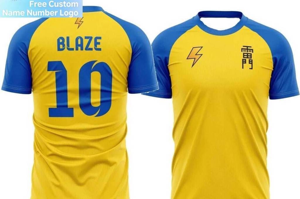 Áo Jeresy Kaio Inazuma Eleven Cosplay 3D, đồng phục bóng đá cho trẻ em mùa hè