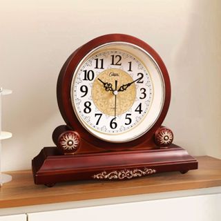 Đồng im lặng cổ điển châu Âu, đồng hồ bàn dùng trong nhà, vật trang trí để bàn, thiết kế đơn giản phong cách Trung Hoa.