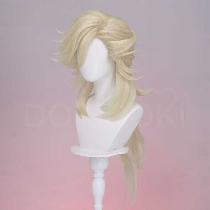 Tóc Giả Cosplay Douma (Đội Thứ Hai Cấp Trên) Trong MU Demon Slayer: Kimetsu No Yaiba, Rẽ Ngôi Lệch, 