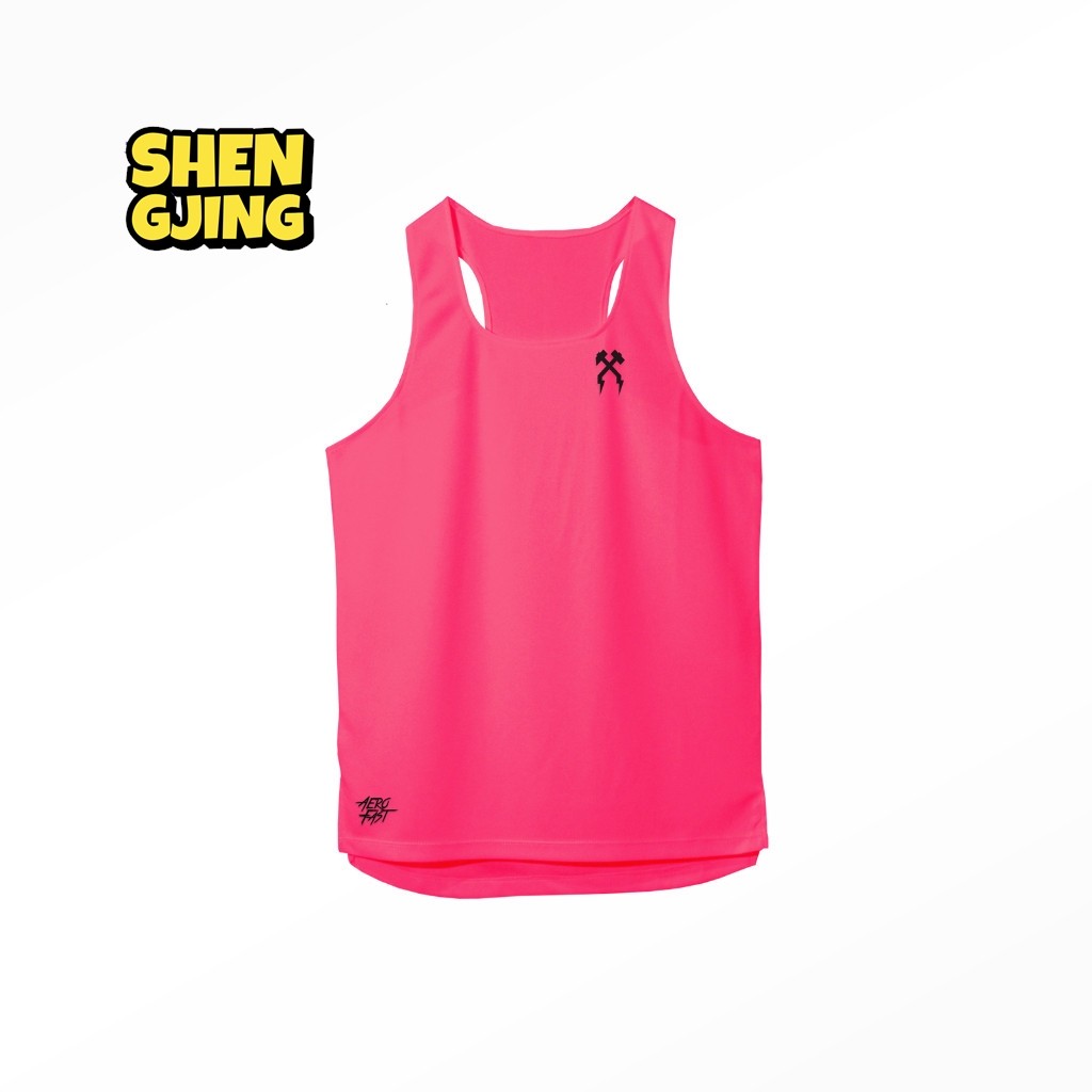 (SHENGJING) Singlet Racing Basic Running - Hồng