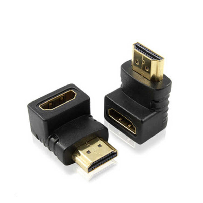 Đầu HDMI HDMI Nam Sang HDMI Nữ Khuỷu Tay 90 Độ Treo Tường TV HDMI Adapter