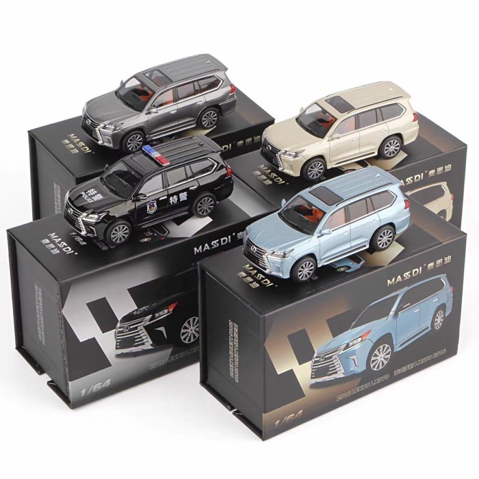 Maxdi 1: 64 2016 Lexus LX570 Xe Cảnh Sát Mô Phỏng Hợp Kim Xe Mô Hình Tĩnh Bộ Sưu Tập Đồ Trang Trí Ng