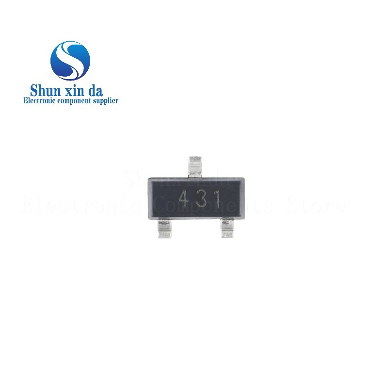 Bộ 50 CJ431K CJ431 0.5% 431K 431 SOT-23 100mA SMD Có Thể Điều Chỉnh Chính Xác Điện Áp Tham Chiếu Chi