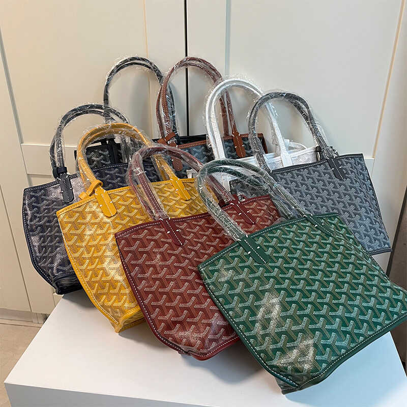 Goyard Goyard Túi tote mini tote Túi tote hai mặt Túi mua sắm mẹ trẻ em Túi xách đeo vai mini Túi xá