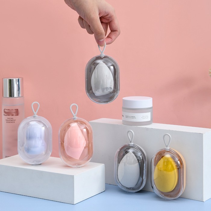 Bevel-cut Space Capsule Beauty Egg Storage Box Set Trang Điểm Trứng Trang Điểm Trứng Khô Và Ướt Dual