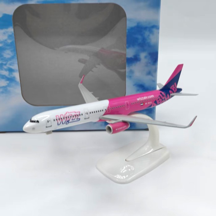 20CM Wizz Airlines A321neo Máy Bay Hành Khách Wizz Mô Phỏng Hợp Kim Máy Bay Mô Hình Bộ Sưu Tập Tĩnh 