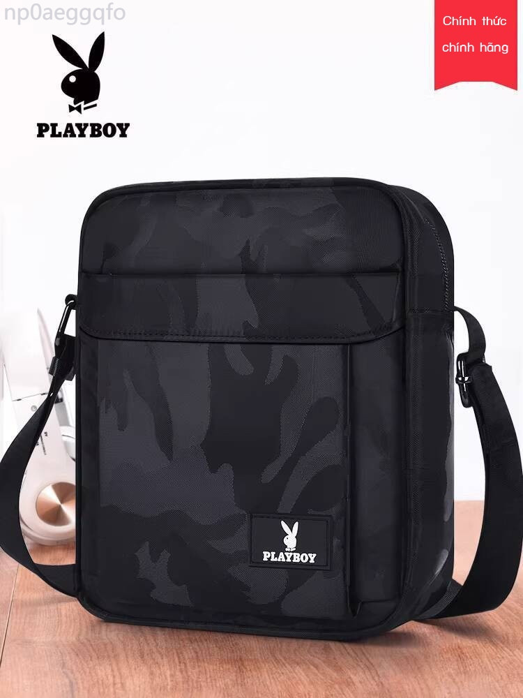 HOT- [ Ảnh thật ] Túi vai Playboy đeo chéo, ba lô nhỏ cho nam, dung tích lớn, mùa xuân hè 2026, túi