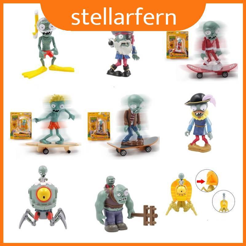 Zombie nhựa đầy màu sắc 14cm Crazy Dave và nhiều rào cản khác