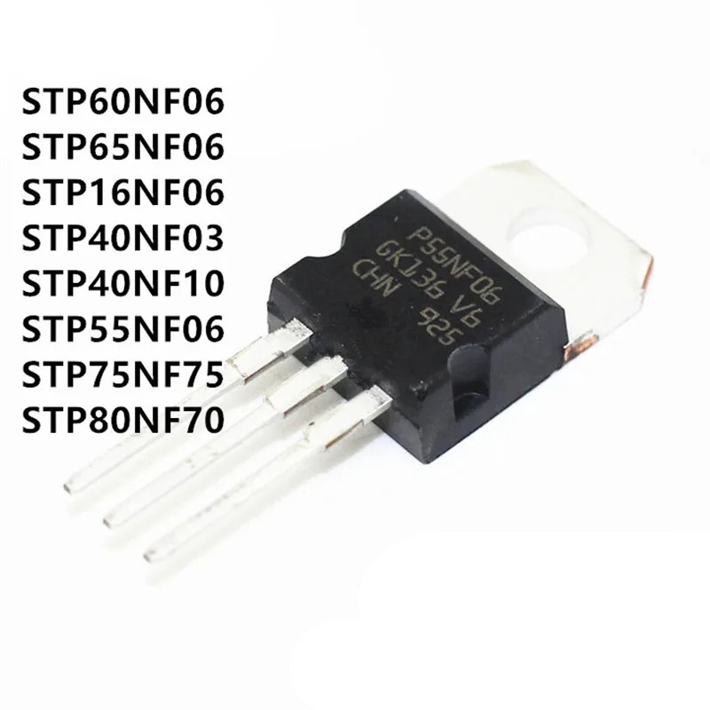 10 CÁI STP65NF06 STP60NF06 STP55NF06 TO220 P65NF06 P60NF06 P55NF06 55A 60A 65A 60V N-channel Power M