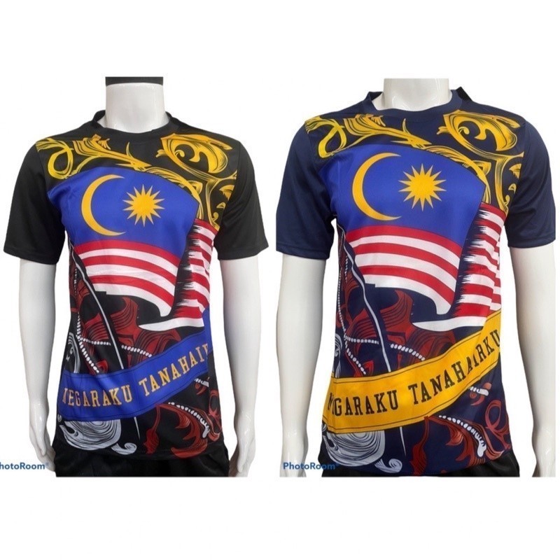 Áo thun MALAYSIA / Áo thun nam BJU Bendera MALAYSIA Jersey / Họa tiết