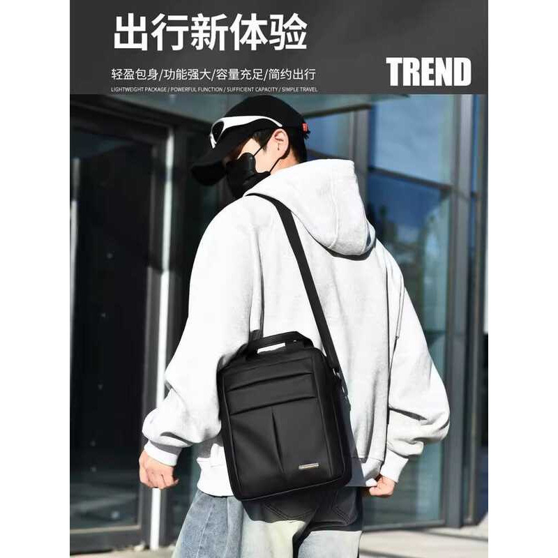 Túi Đeo Vai Nam Di Động Dọc Cặp Đôi Túi Messenger Dung Tích Lớn Vải Oxford Kinh Doanh Đi Lại Túi