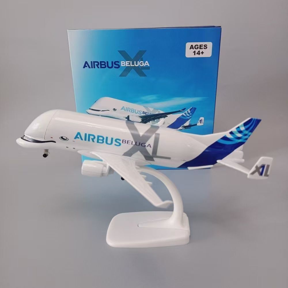 Mô hình máy bay Airbus A330 Super Beluga Transporter 20cm, tỷ lệ 1:300, từ hợp kim, hoàn thiện, dùng