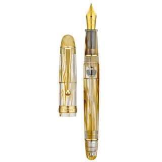 Bút máy Yisihua V126 ngòi mảnh bằng acrylic trong suốt, mực áp suất âm, bộ quà tặng cao cấp dành cho học sinh luyện