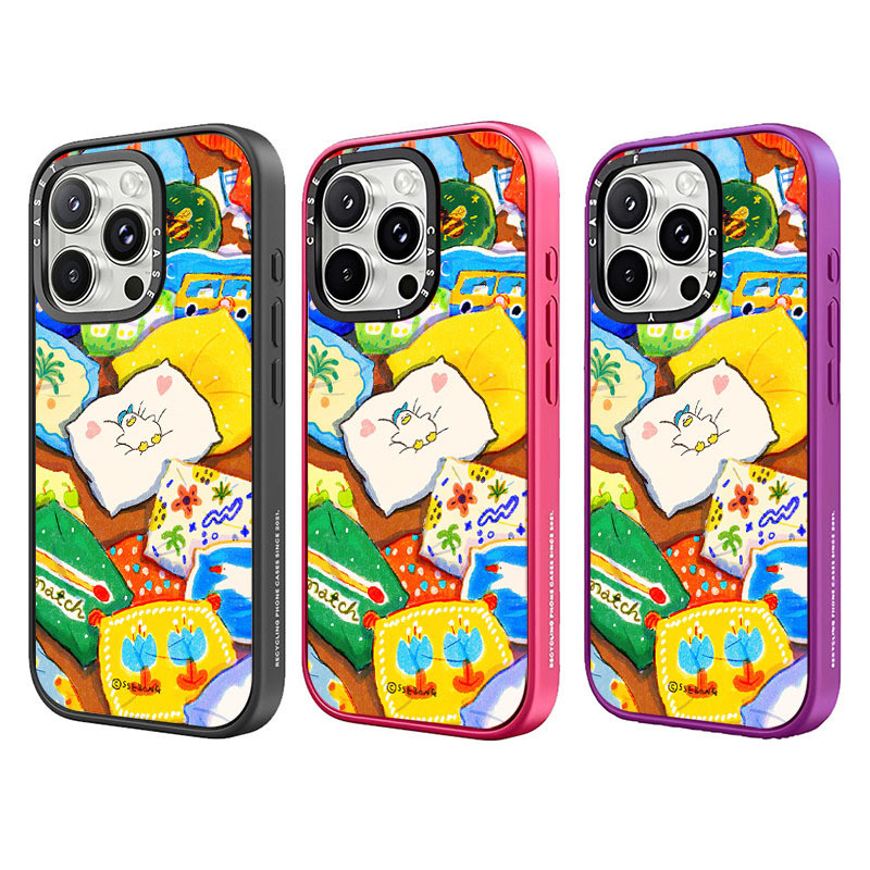 Gối Nhiều Màu Sắc Vịt Matte Acrylic TIFY Ốp Lưng Điện Thoại iPhone 17 16 15 14 13 Pro Max Vỏ Hút Từ 