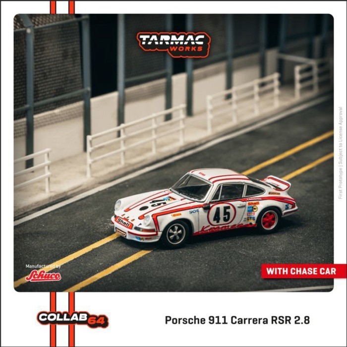 TW 1: 64 Porsche 911 Carrera RSR 2.8 Carrera RSR 1973 Mẫu xe hợp kim