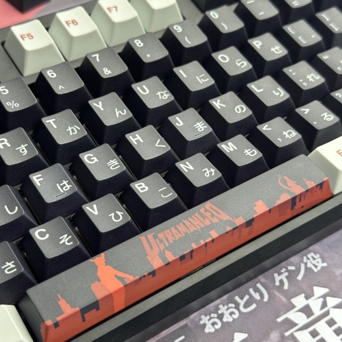 Chủ Đề Mới Keycap Nhỏ Trọn Bộ Leo Keycap Ultraman Đen Phiên Bản Keycap Lớn Trọn Bộ PBT Thăng Hoa Ani