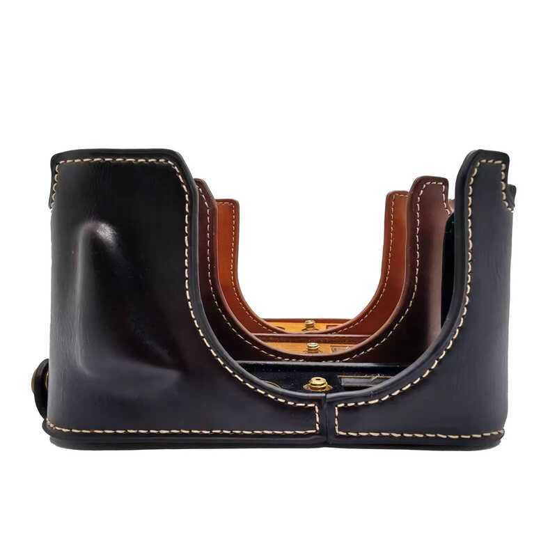 Thích hợp cho túi đựng máy ảnh Leica Q2 Q-P Vỏ da nửa vỏ bảo vệ