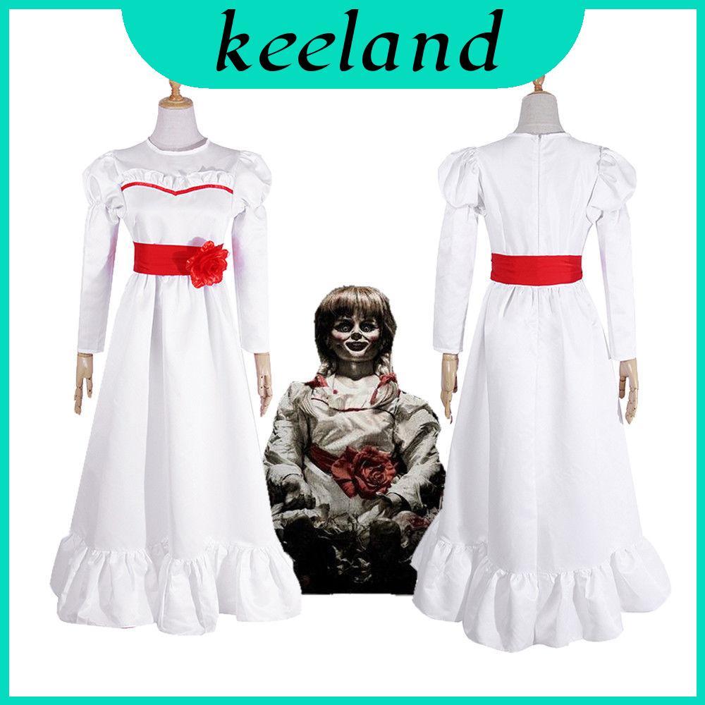 Trang phục Halloween trắng thanh lịch cho cosplay nhân vật Annabelle