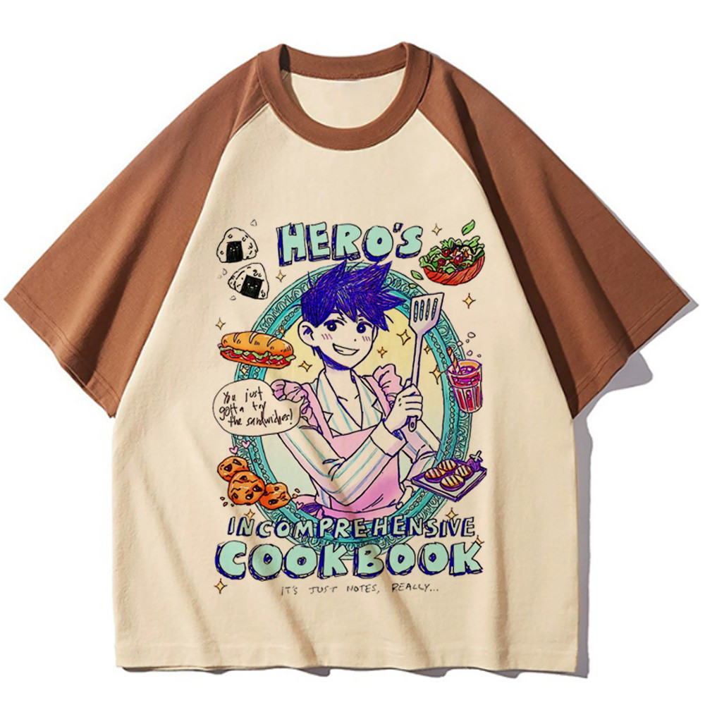 Omori Áo Sơ Mi Cô Gái Dạo Phố Nữ Nhiều Màu Sắc Grunge anime Pop Văn Hóa Áo Thun Retro Pop Văn Hóa Th