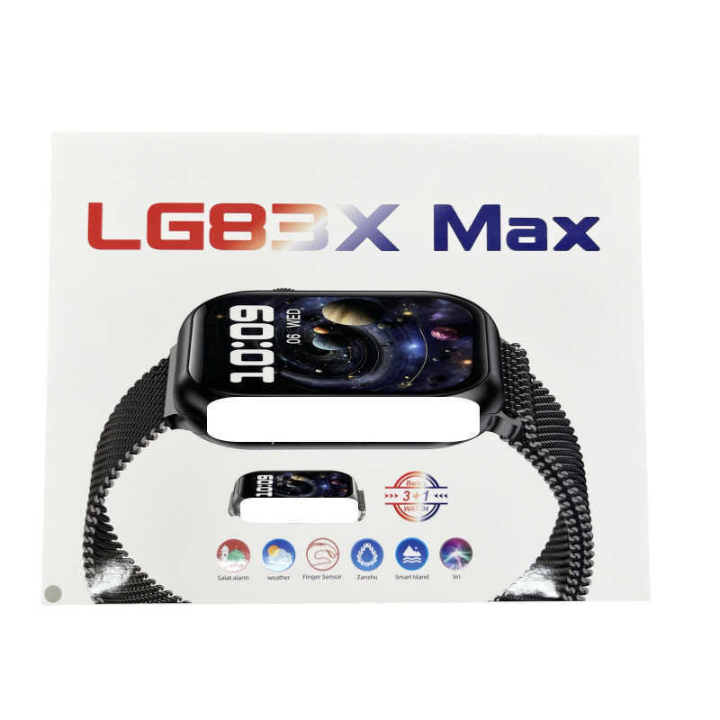 Đồng hồ thông minh LG83X Max Bộ 3 trong 1 s9 Huaqiang Theo dõi nhịp tim Bắc Đồng hồ thể thao Đảo thô