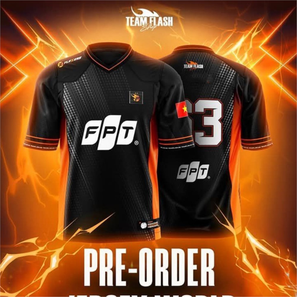 FPT Flash APL Jersey 2026 - Áo Thun Nhanh Khô, Chống Nhiệt, Dành Cho Nam