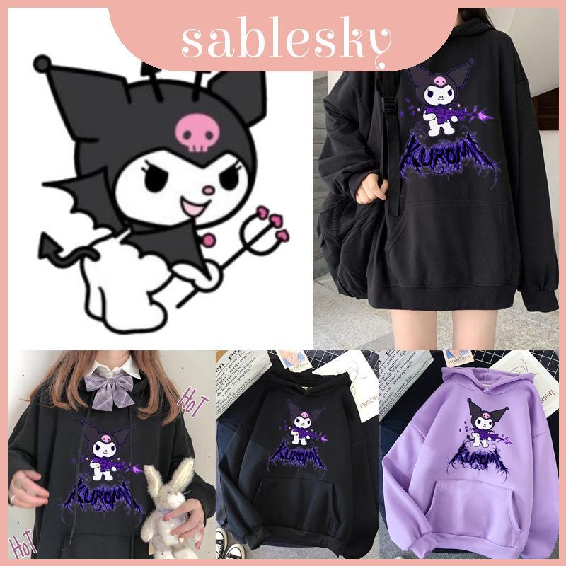 Áo hoodie Kuromi kawaii style grunge gothicpunk thời trang