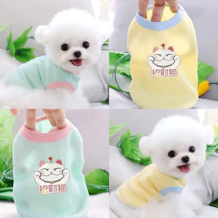 Chó Con Mèo Quần Áo Thu Đông Mùa Hè Mỏng Bichon Pháp Chiến Đấu Thú Cưng Corgi Teddy Pomeranian Nhỏ B