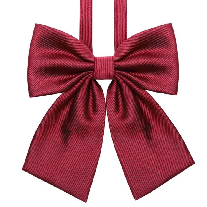 JK Thủy Thủ Preppy Phong Cách Hàn Quốc, Cổ Hoa Twill Màu Rượu Vang Đỏ