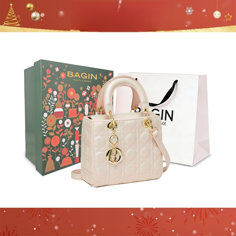 BAGIN Túi Xách Nữ Da Cao Cấp Lấp Lánh Kèm Charm Dây Đeo Đón Tết Tặng Quà Năm mới