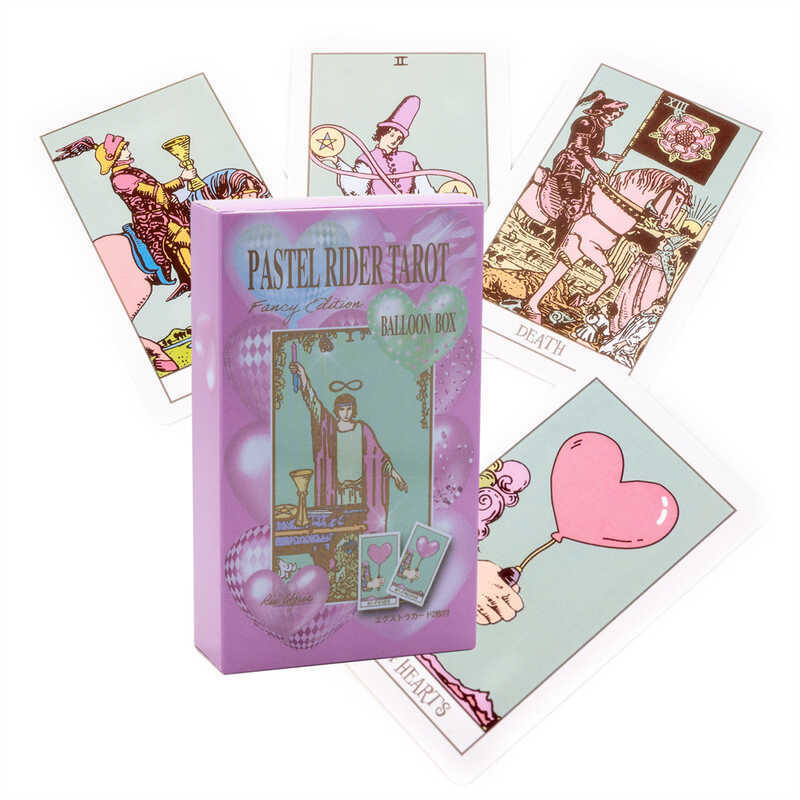 12X7CM Hiệp sĩ cơ bản Witt Pink Balloon tarot Thẻ Carol Card pastel rir tarot