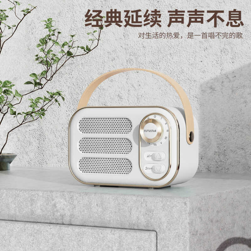 DW13 Loa siêu trầm âm Bluetooth Retro Âm lượng lớn Cá tính Quà tặng sáng tạo Loa nhỏ Bluetooth không