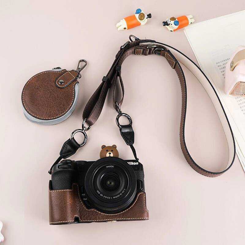 Thích hợp cho Vỏ da bảo vệ Nikon Z30 Túi đựng máy ảnh thế hệ z50 Nikon z30 Retro Base Vỏ lưu trữ dễ 