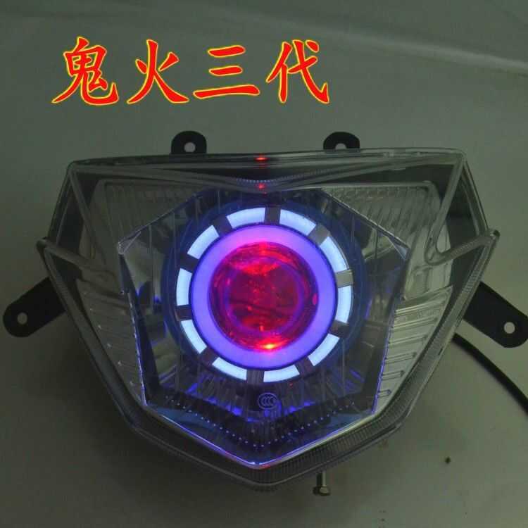 Phụ Kiện Xe Máy Ghost Fire 3 Gen 1, Độ, Trước, Racing Angel Eyes, Cụm Đèn Pha Demon Eyes.