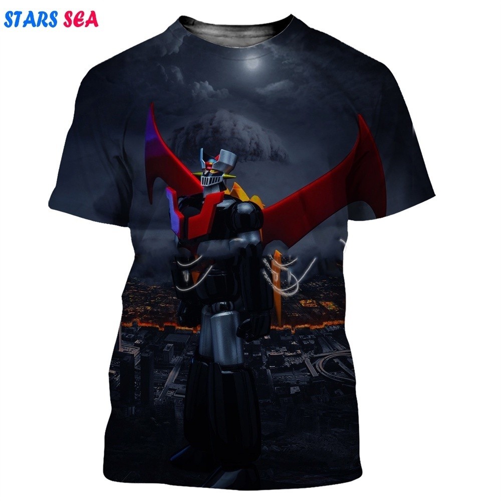 Áo Thun Mazinger Z In Hình 3D Phù Hợp Dạo Phố Mùa Hè