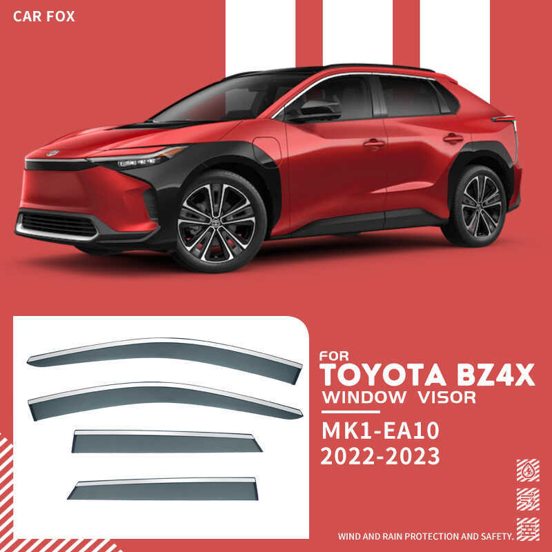 Thích hợp cho cửa sổ Toyota BZ4X Tấm che nắng chống mưa Tấm chắn lông mày mưa Tấm che cửa sổ BZ4X