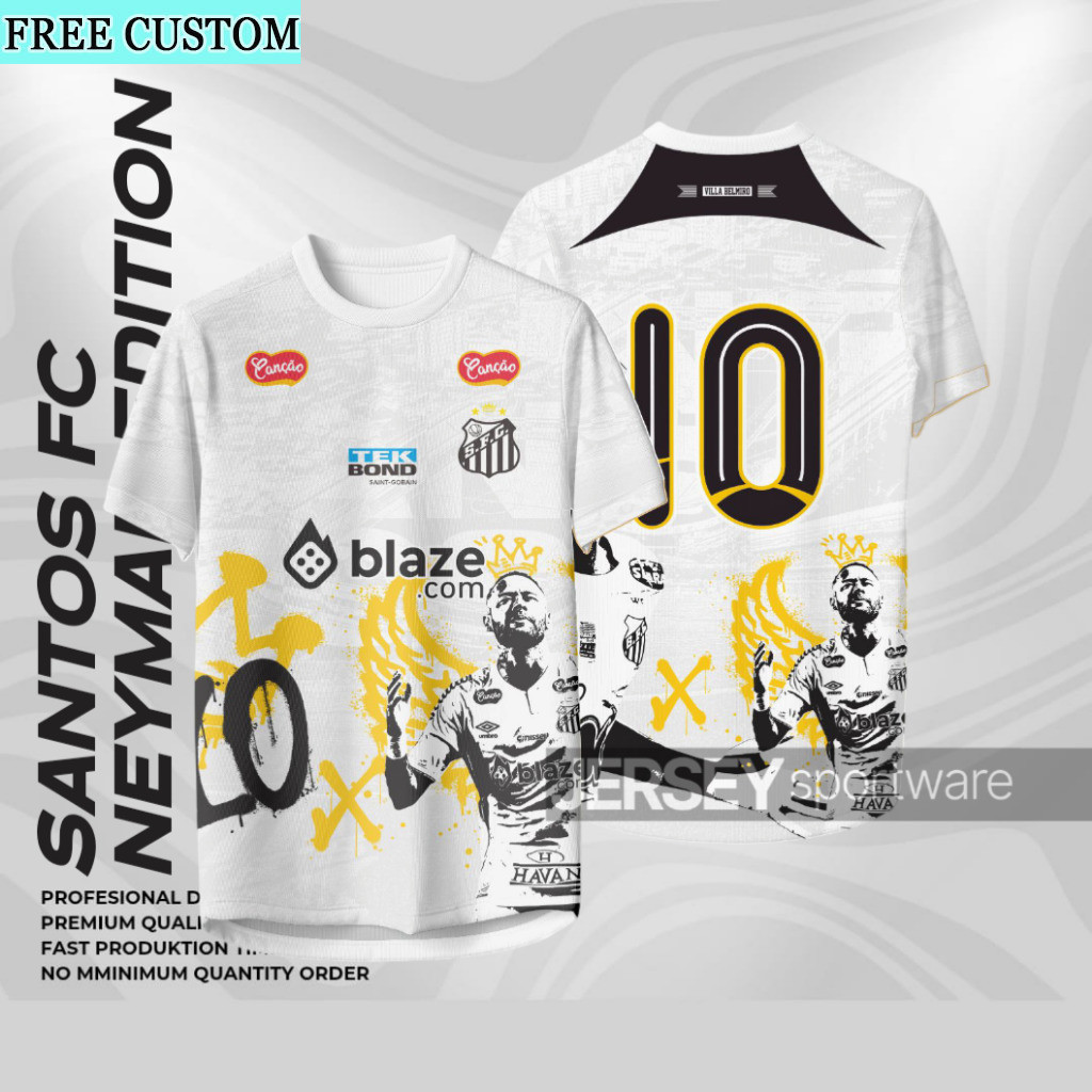 Áo Thể Thao Santos Neymar 2026 Unisex - Chất Liệu Thoáng Khí Cao Cấp
