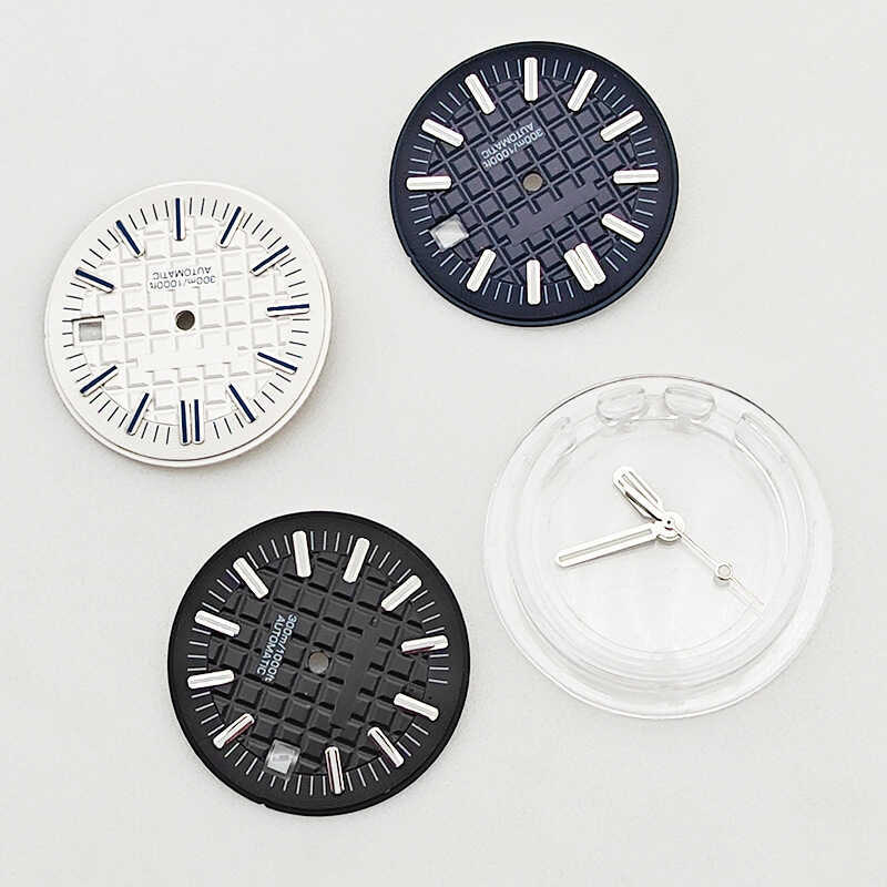 Farm Oak Đồng hồ ngoài khơi Cân mặt số bên trong Vòng bóng bạc Kim xanh Đồng hồ phát sáng Phụ kiện sửa đổi