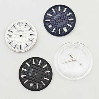 Farm Oak Đồng hồ ngoài khơi Cân mặt số bên trong Vòng bóng bạc Kim xanh Đồng hồ phát sáng Phụ kiện sửa đổi