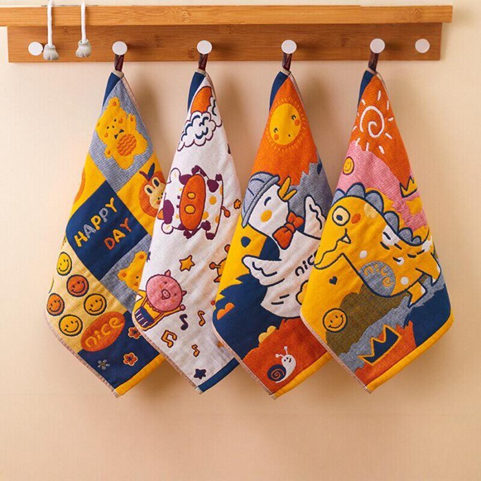 Ayers Cotton khăn gạc vuông mềm mại bằng cotton nguyên chất, dùng cho cả nhà và bé, có thể treo dễ d