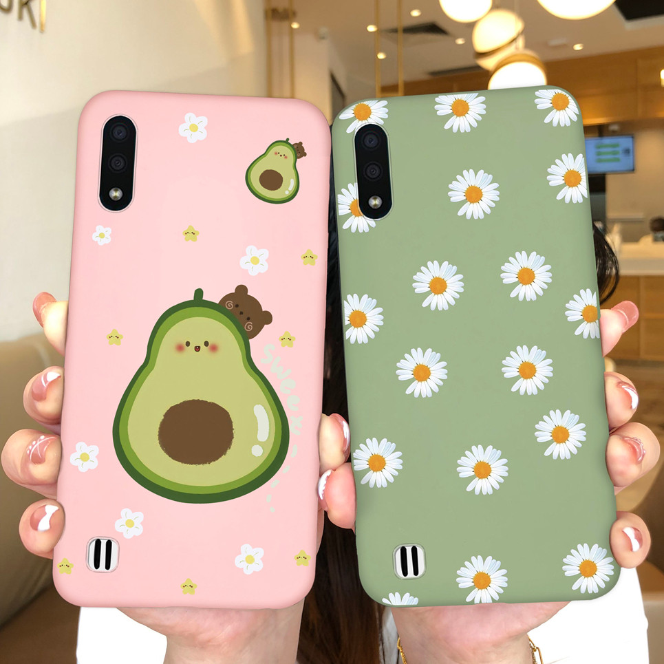 Ốp Lưng Cho Samsung Galaxy A01 M01 Core A02 A02S M02 M02S Mềm Mờ Mỏng Silicon Chống Rơi Vỏ Bảo Vệ Đi