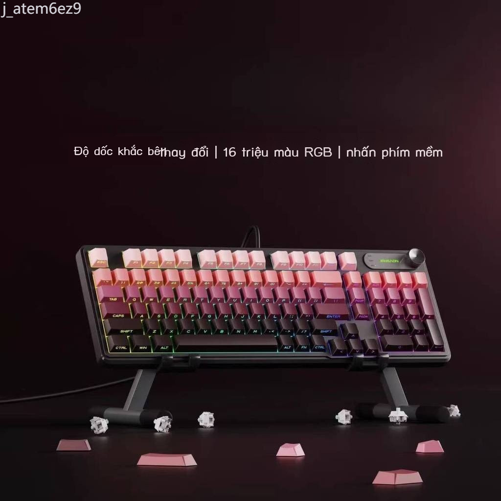 (Giá Hủy Diệt) Bàn phím có MCHOSE K99 V2 cảm giác cơ học không dây Bluetooth im lặng chơi game văn