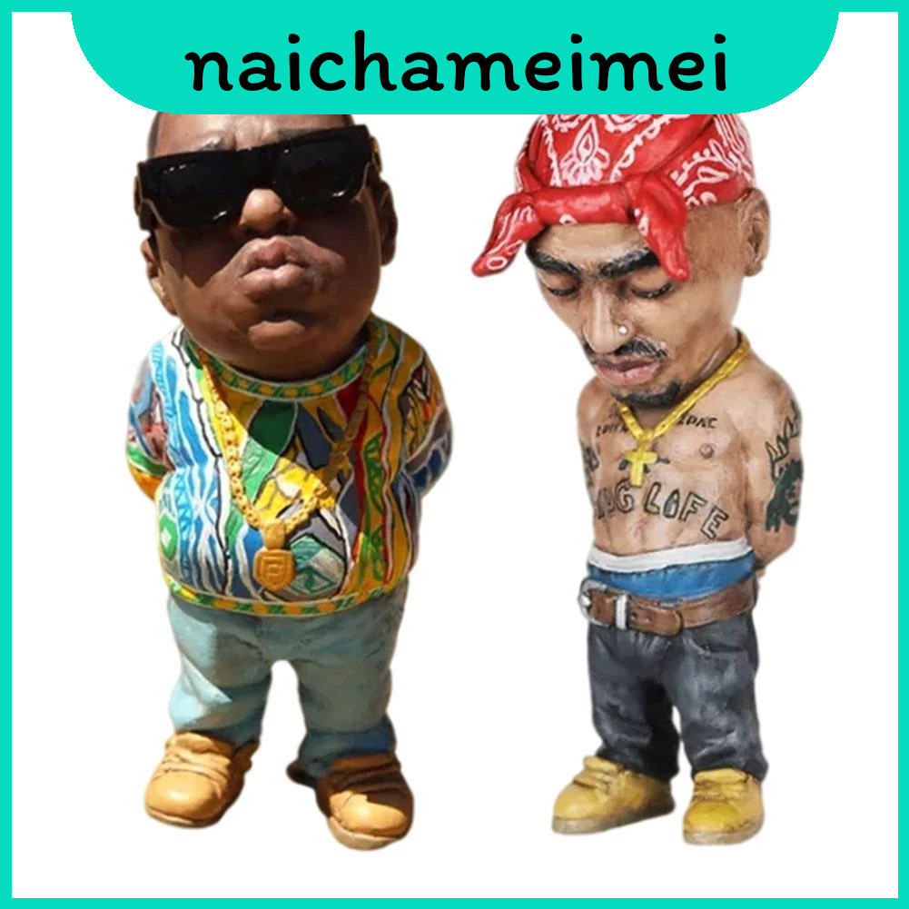 Trang trí bàn làm việc Biggie và 2pac Tượng nhựa