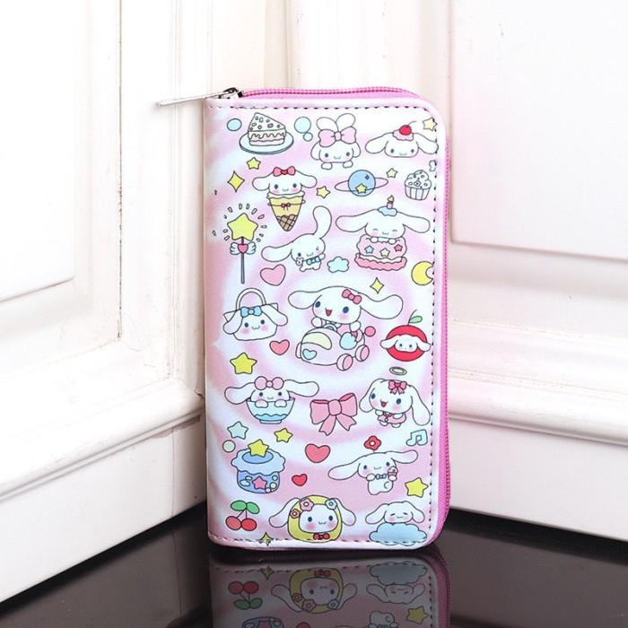 Ví Hello Kitty Kuromi Hoạt Hình Kitty Dây Kéo Ví Dung Tích Lớn Đựng Thẻ Túi Xách Cô Gái Bé Trai Ví Đ