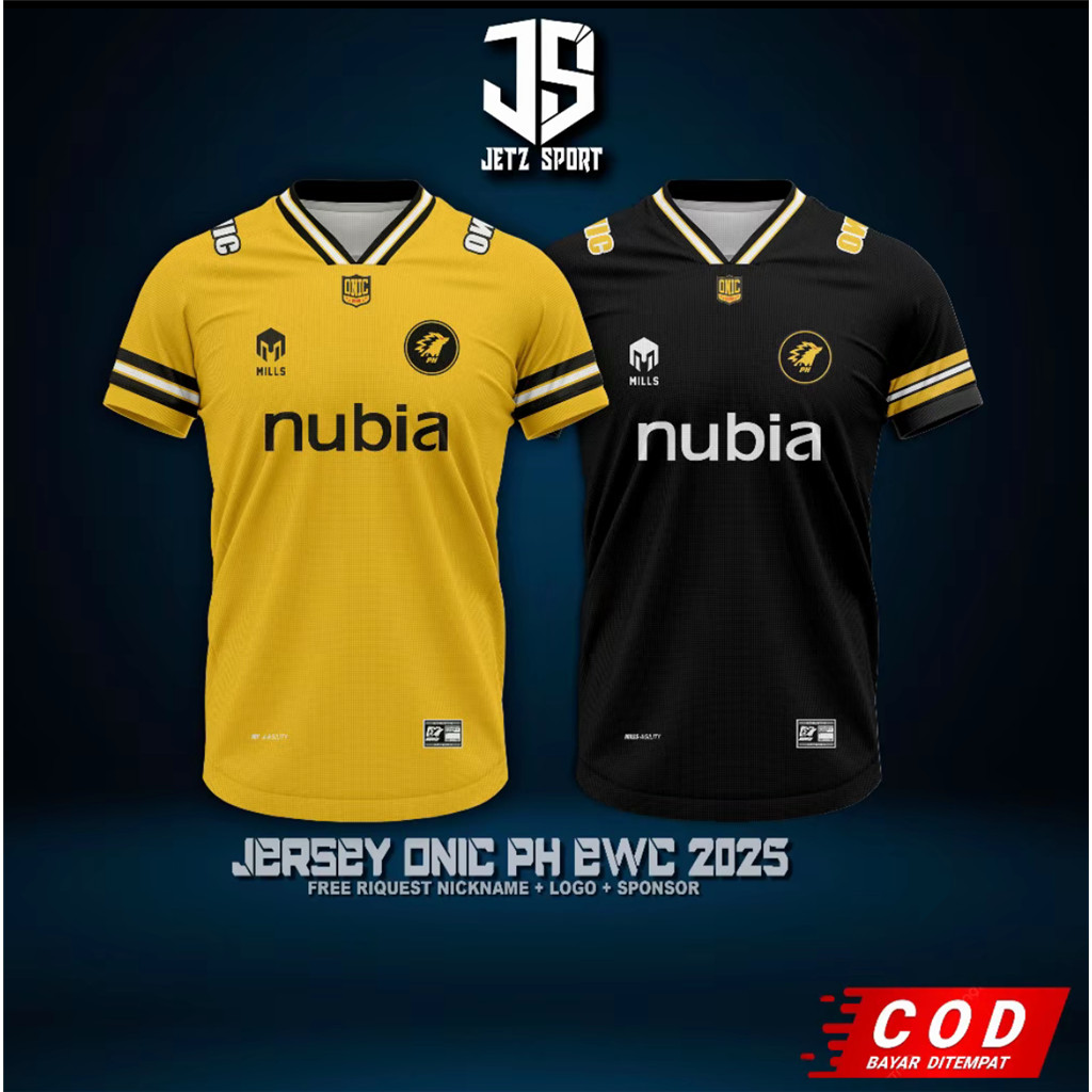 Mới nhất Onic philippines PH Áo thun Jersey 2025 2026 Mùa 15 EWC 2026 Biệt danh miễn phí
