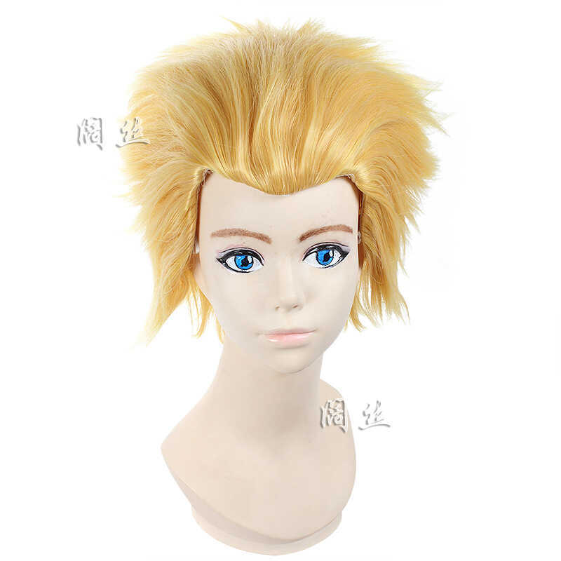Tóc giả lụa cho cosplay anime Fate/Zero Gilgamesh Archer - Màu vàng lấp lánh