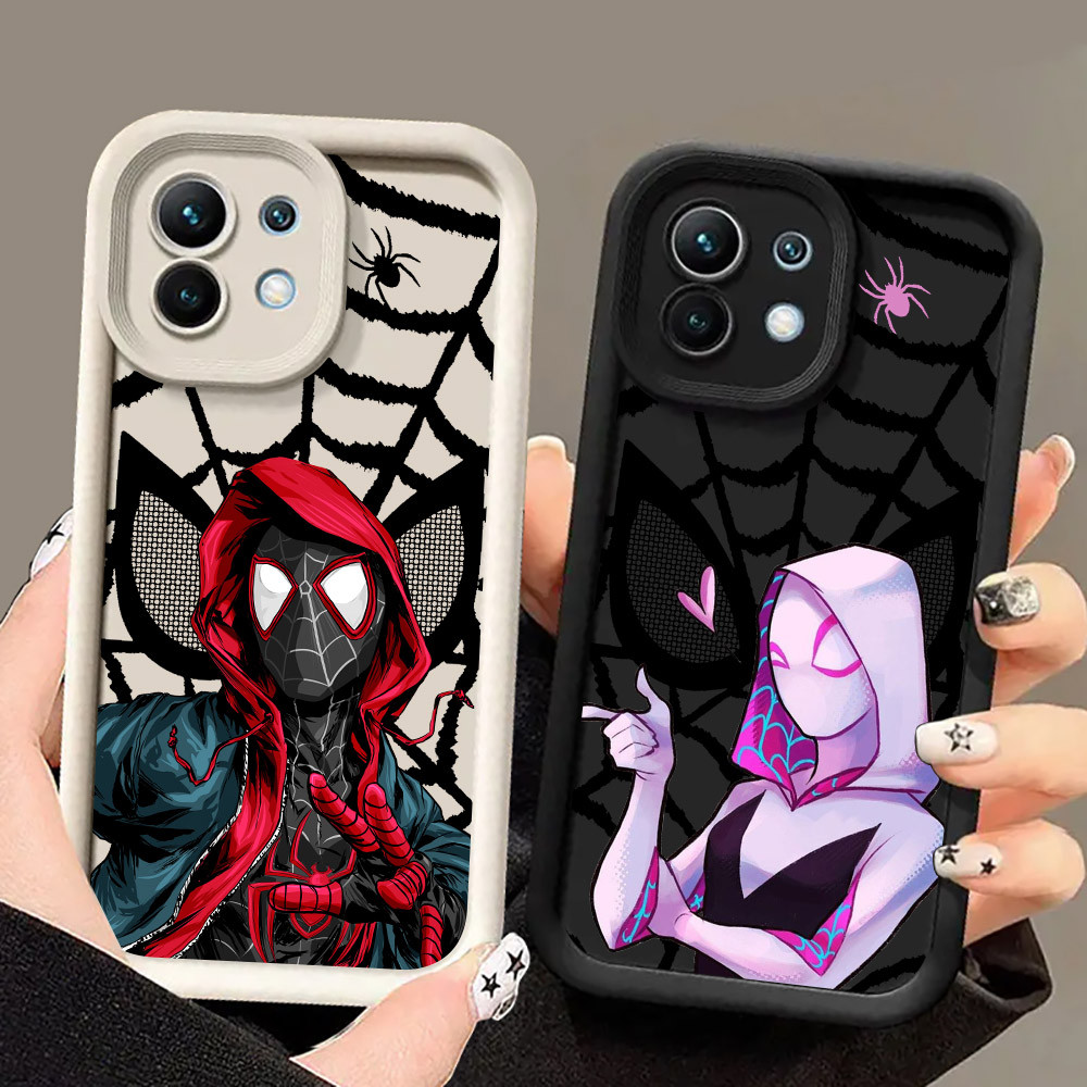 Ốp Điện Thoại Marvel Spiderman Miles Morales Spider Gwen Cho Xiaomi 17 Pro 15 Utra 13T 14T 15T Pro P