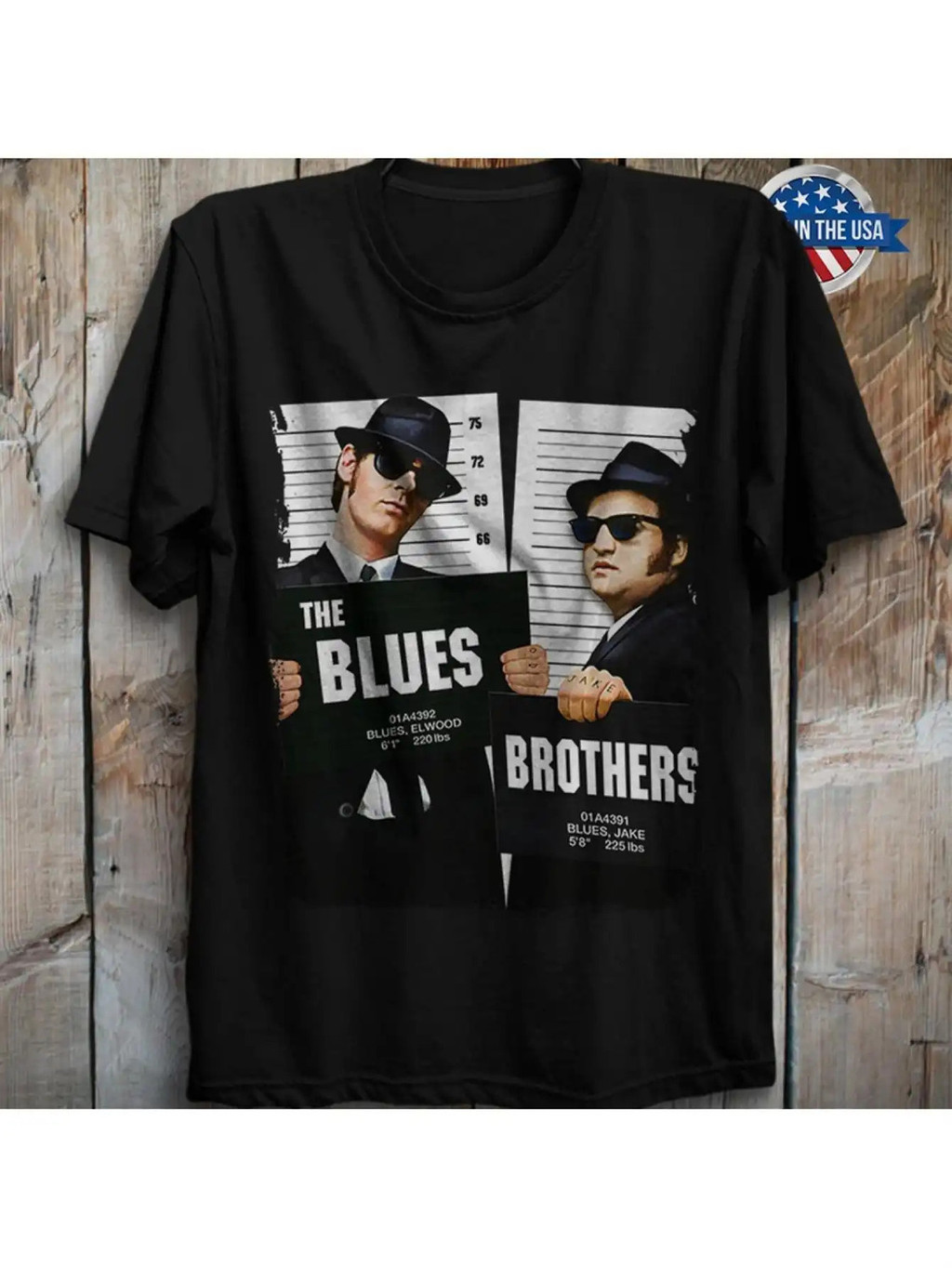 Áo thun có sự góp mặt của The Blues Brothers, Jack và Elwood từ Phim hài âm nhạc Mỹ, Lý tưởng cho ng