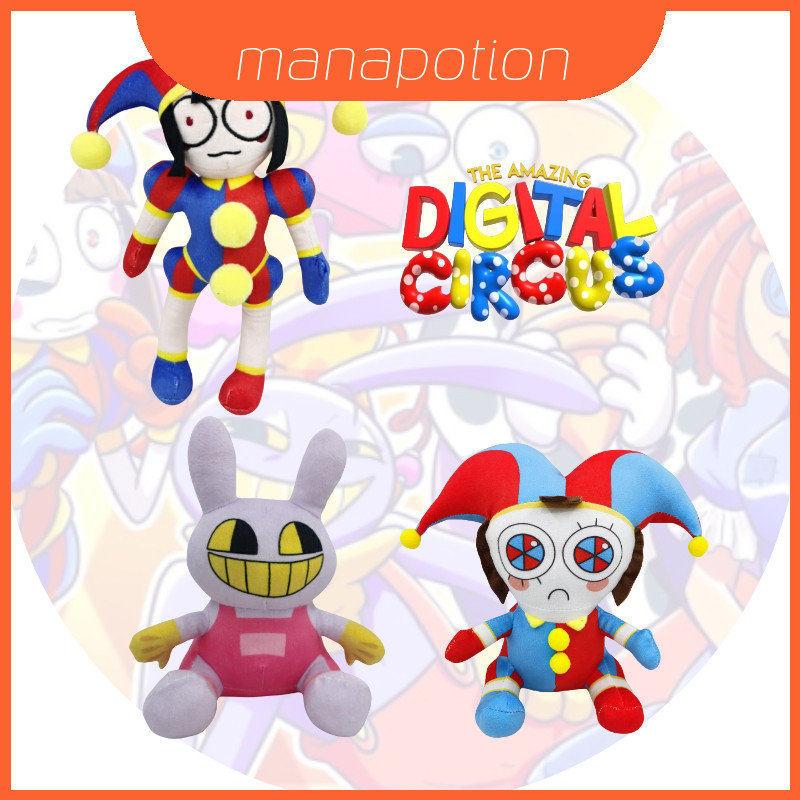 Amazing The Digital Circus Digital Circus Chú hề Nhồi Bông Động Vật Mềm Mại Và Chiều Cao 25cm Huggab